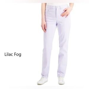 Style & Co Women's Size 8 petite Lilac Fog High Rise Straight Leg Jeans NWT